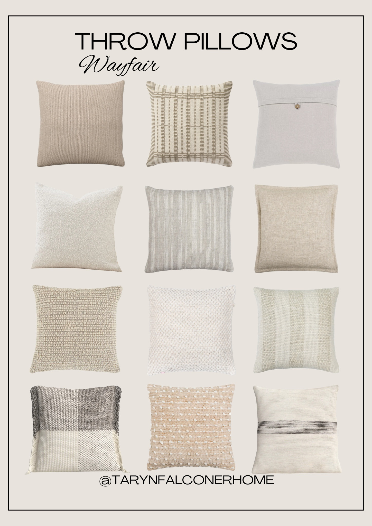 Neutral throw pillows🤎

#throwpillows #homedecor #textiles #pillows #cozyhome #neutraldecor #livingroomfind #livingroomdecor #neutral

#LTKFindsUnder50 #LTKHome