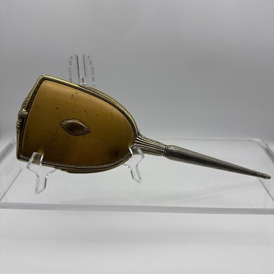 Vintage Art Deco Copper & Gold Finish Beveled Hand Mirror Dresser Decor | eBay US