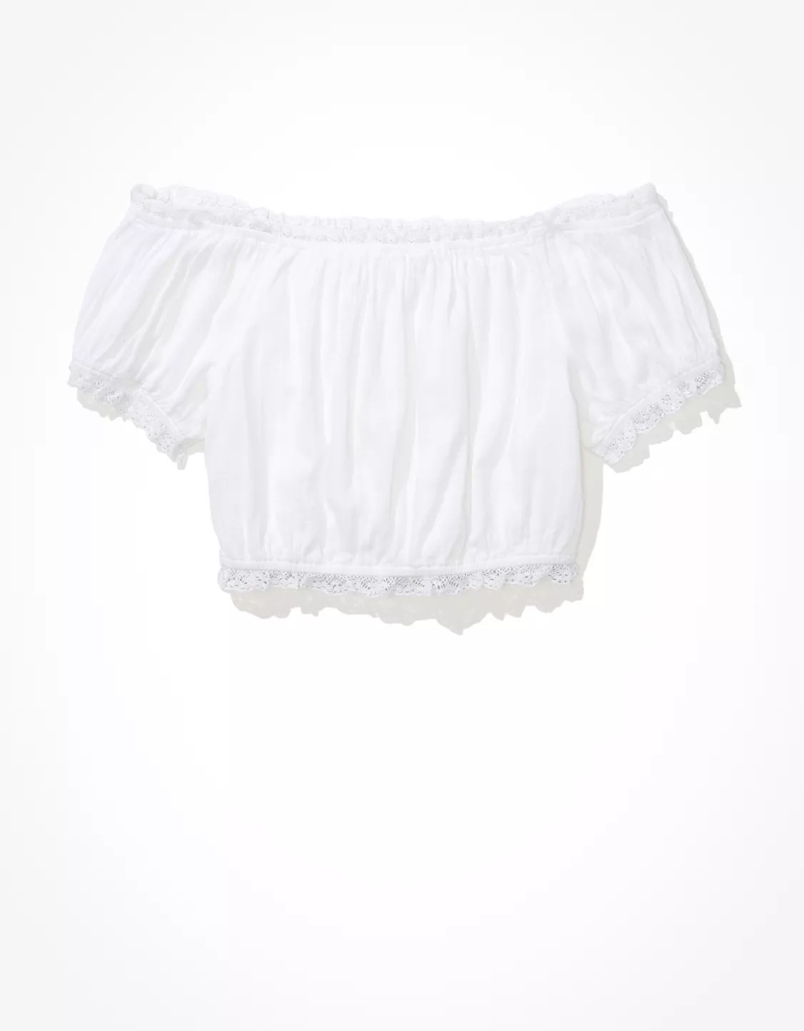 AE Off-The-Shoulder Puff-Sleeve Top | American Eagle Outfitters (US & CA)