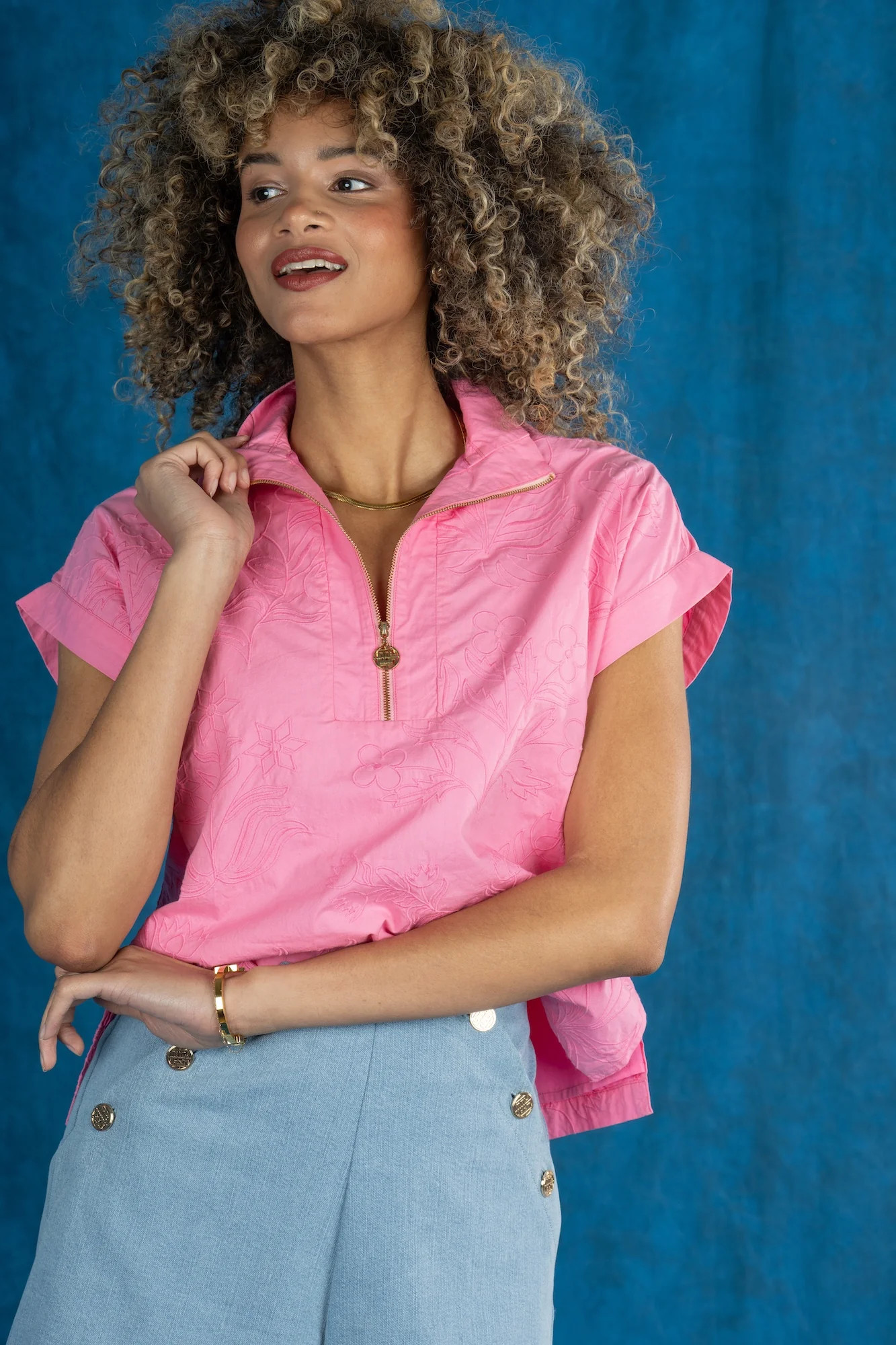 Poppy Pullover in Rosé | Emily McCarthy