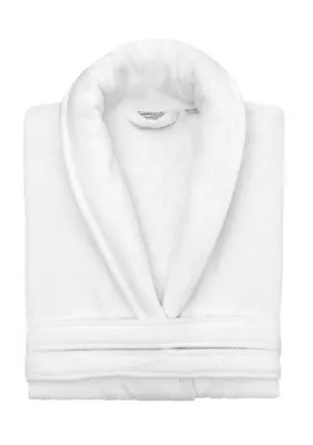 Linum Home Textiles Unisex Anovia Velour Bathrobe, White, L/XL | Belk
