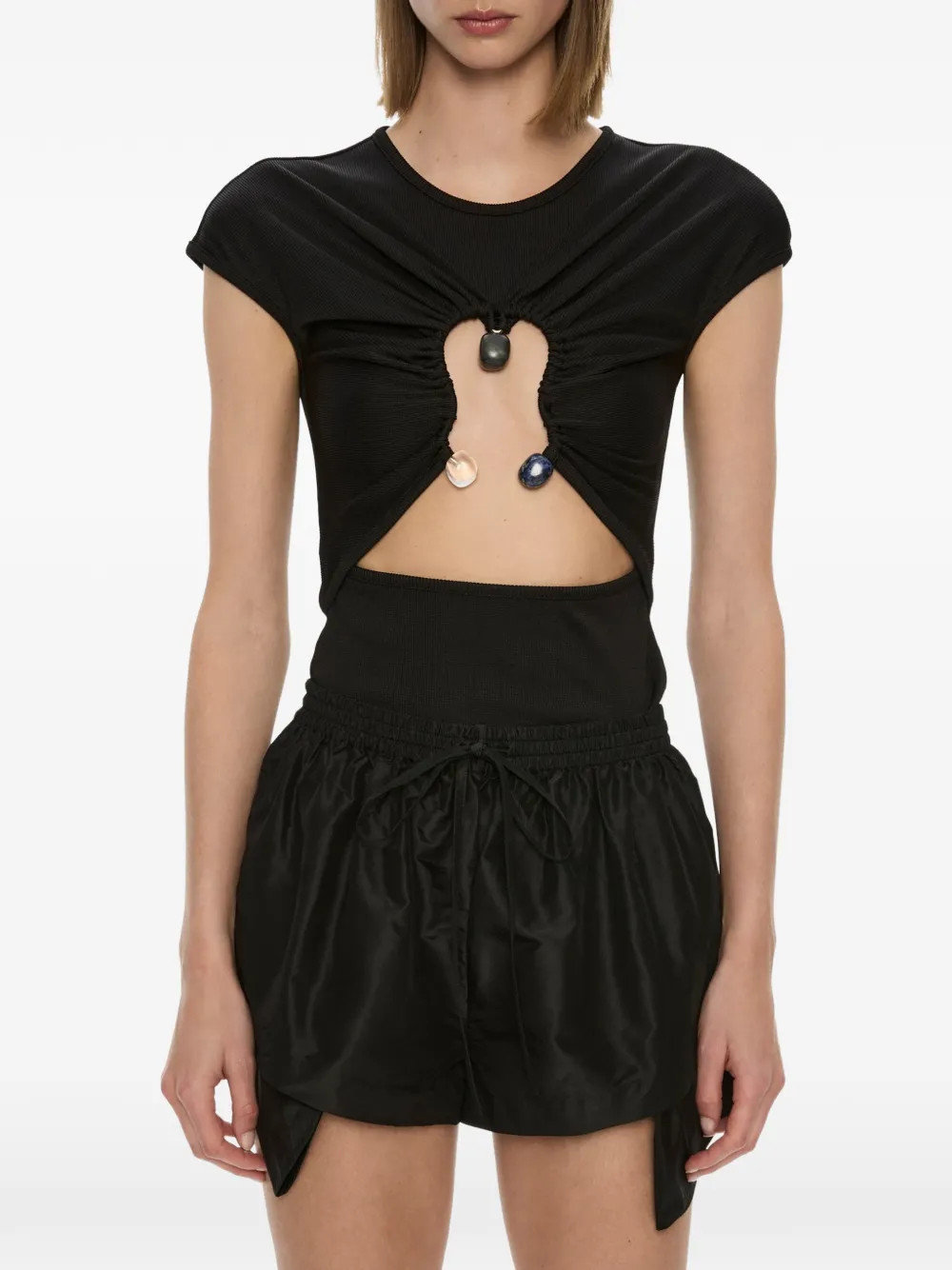 Hiero crystal capped T-shirt | Farfetch Global