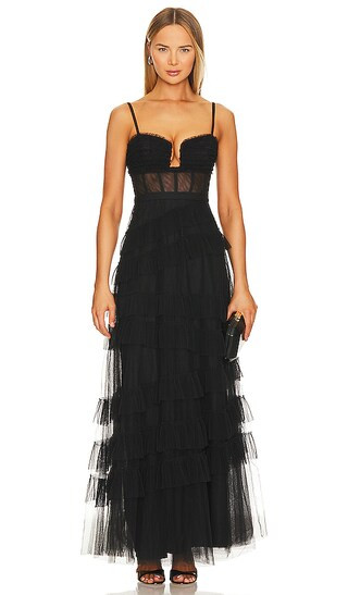 Long Evening Dress in Black | Revolve Clothing (Global)