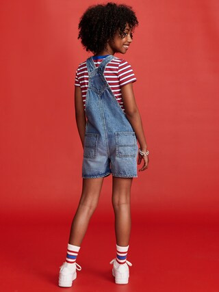 Old Navy x Disney© Baggy Jean Shortalls for Girls | Old Navy (US)