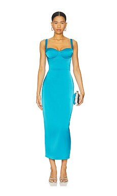 Katie May Teagan Midi Dress in Lagoon from Revolve.com | Revolve Clothing (Global)