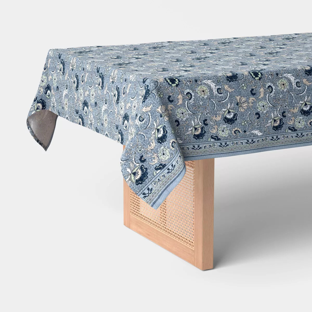 104"x60" Tablecloth Blue Floral - Threshold™ | Target