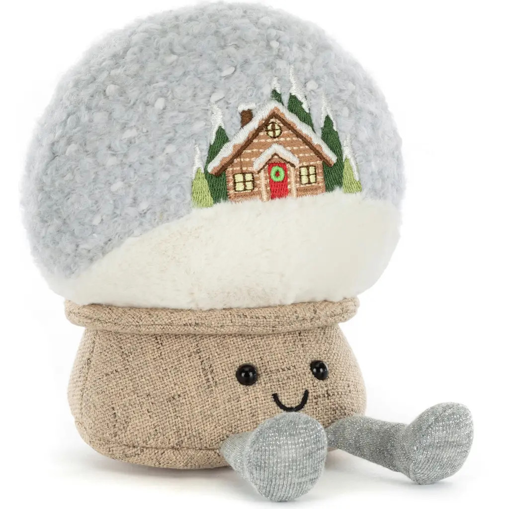 Jellycat Amuseables Snow Globe Plush Toy in Grey at Nordstrom | Nordstrom