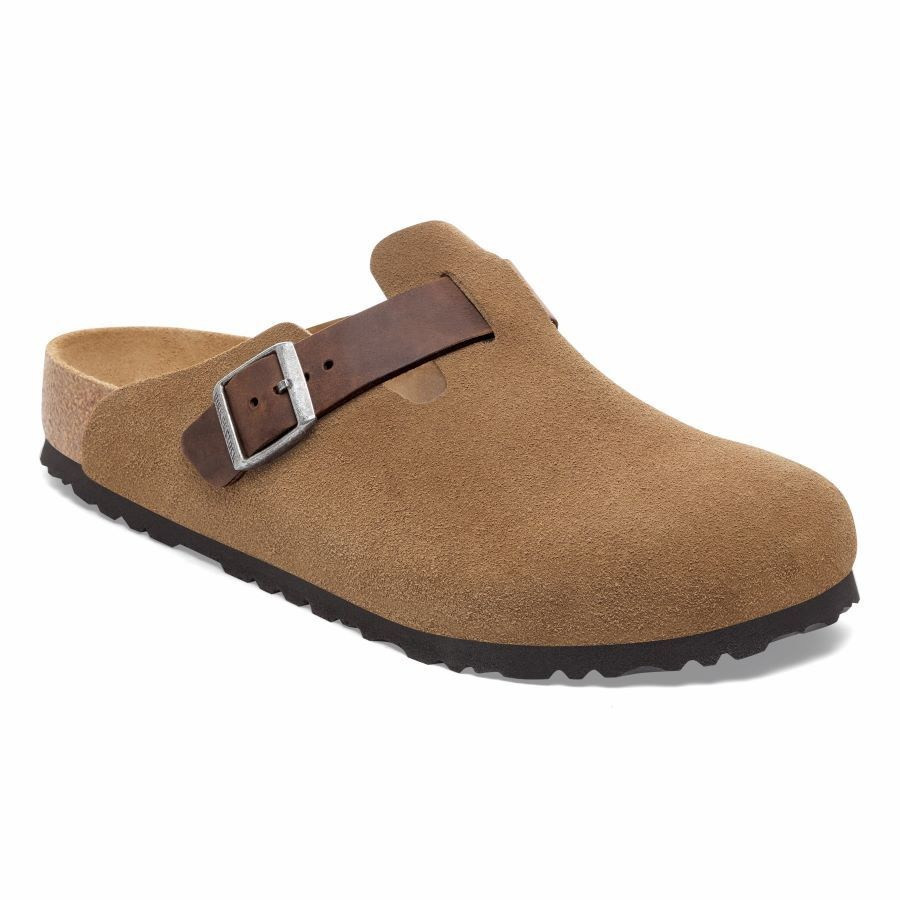 Birkenstock Men's Boston Mixed Materials Shoes Brown 45 EU Regular/Wide | REI