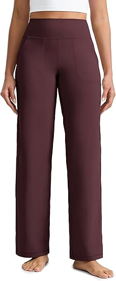 CRZ YOGA Butterlift Wide Leg Pants Pockets 29"/31"/33" - High Waisted Yoga Lounge Buttery Soft Co... | Amazon (US)