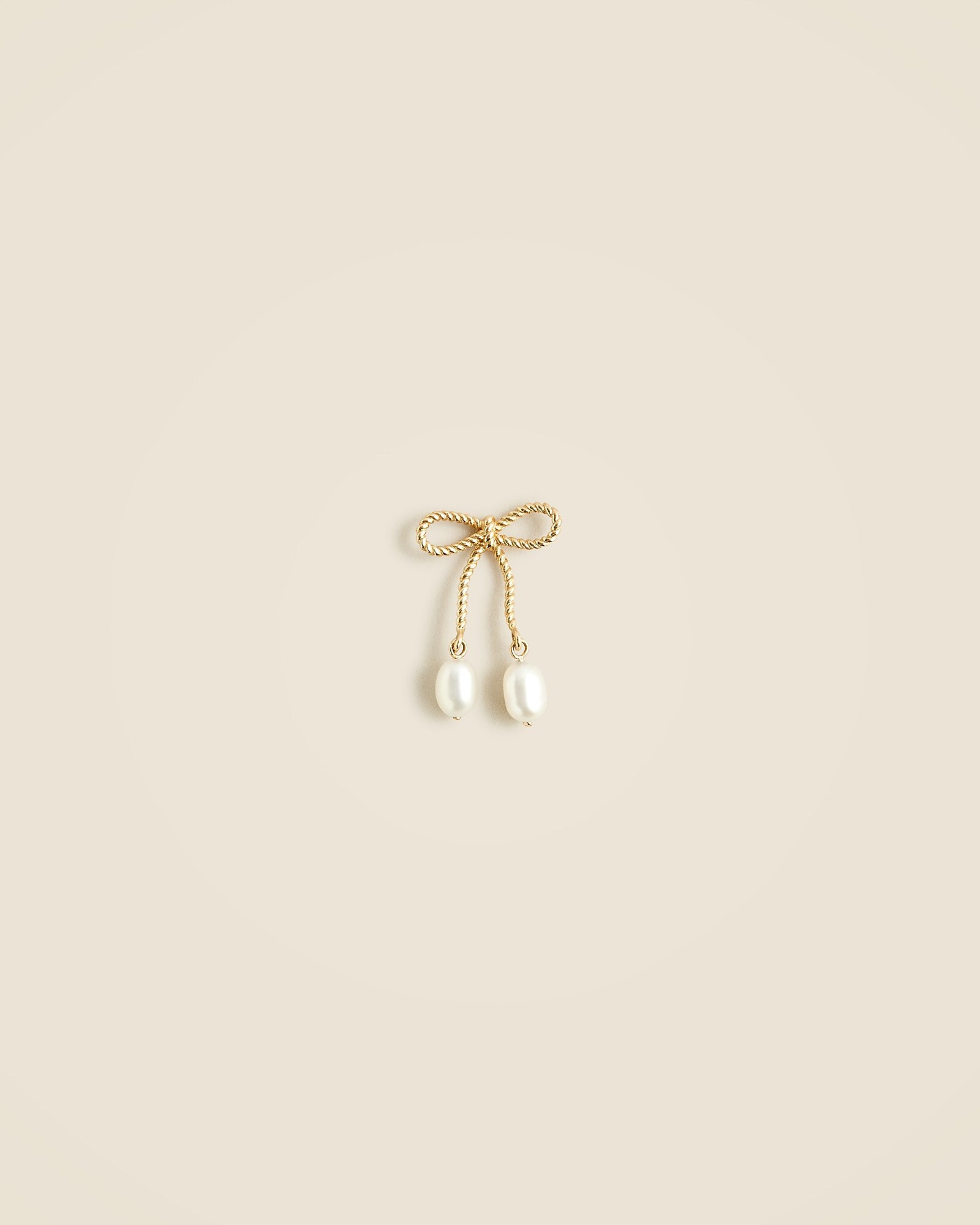 Catbird™ X J.Crew single rope bow earring with pearls | J. Crew US