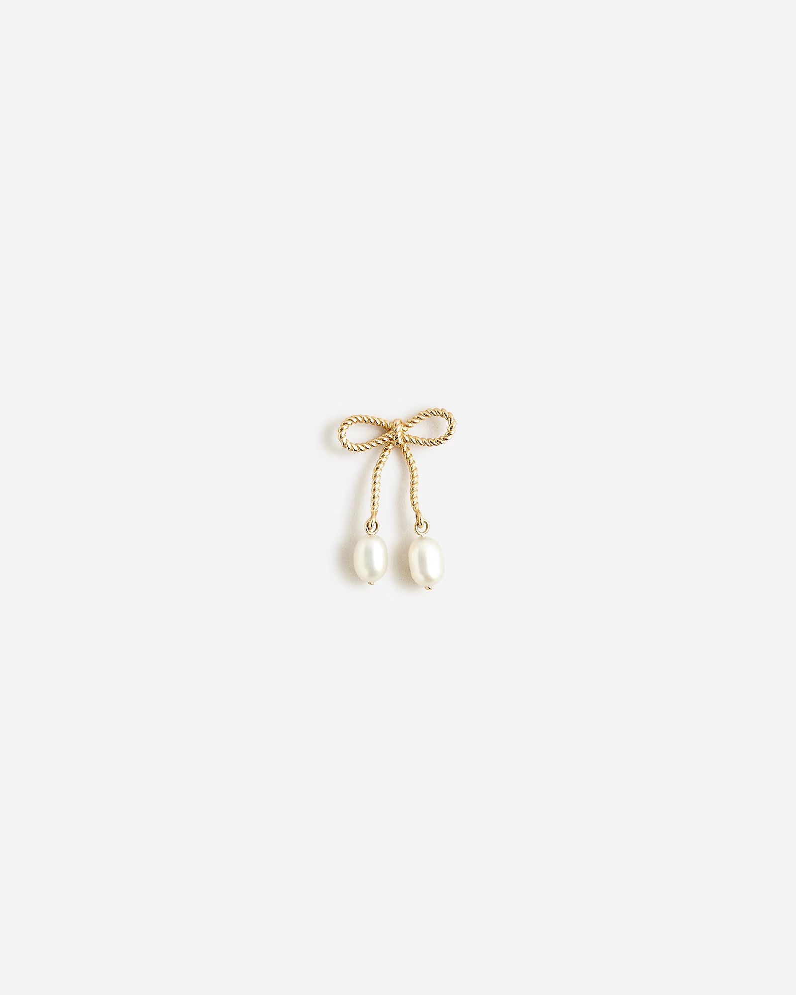 Catbird™ X J.Crew single rope bow earring with pearls | J.Crew US