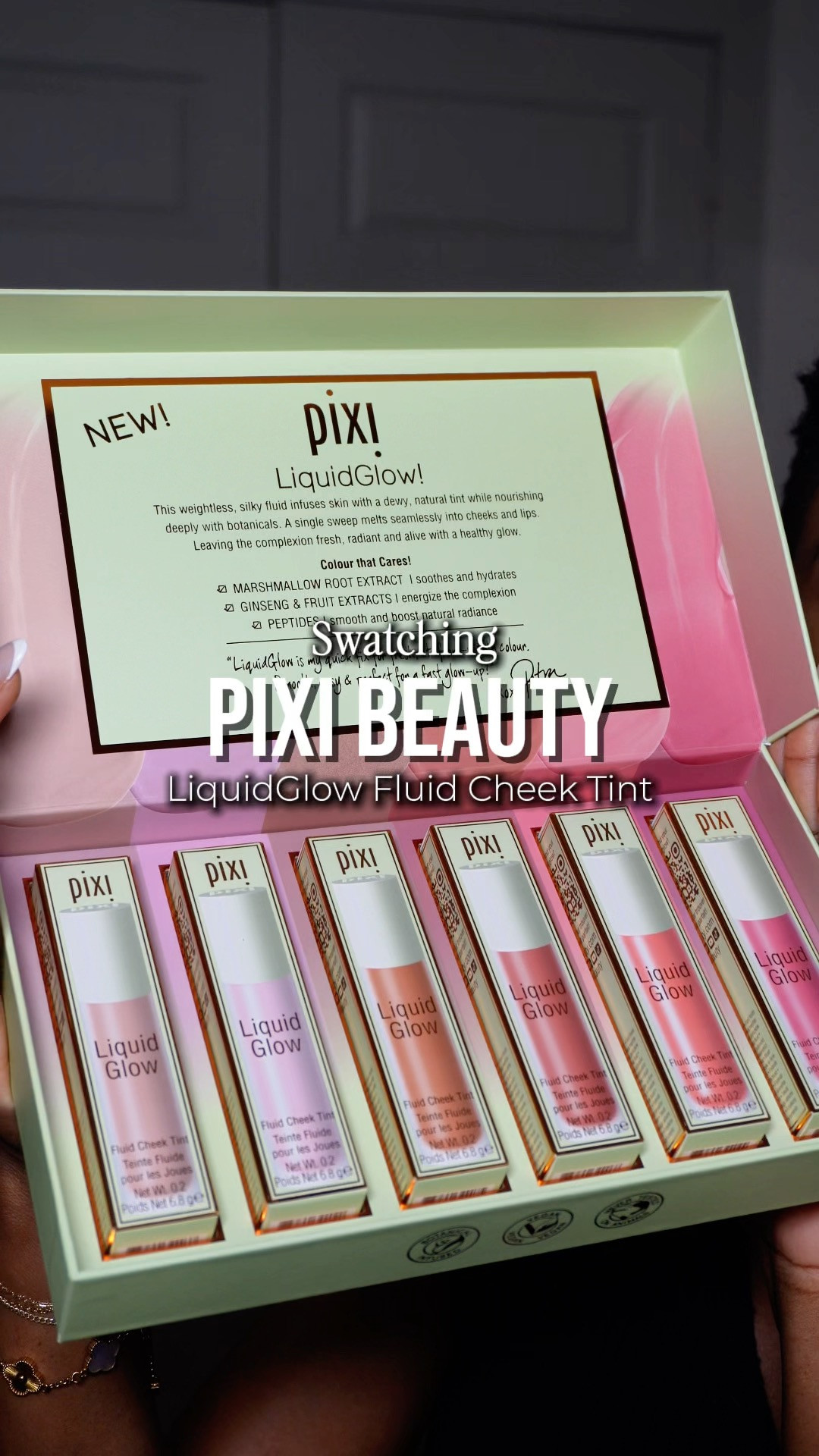 Swatching ALL PIXI LiquidGlow Fluid Cheek Tints ✨ 

 #LTKBeauty