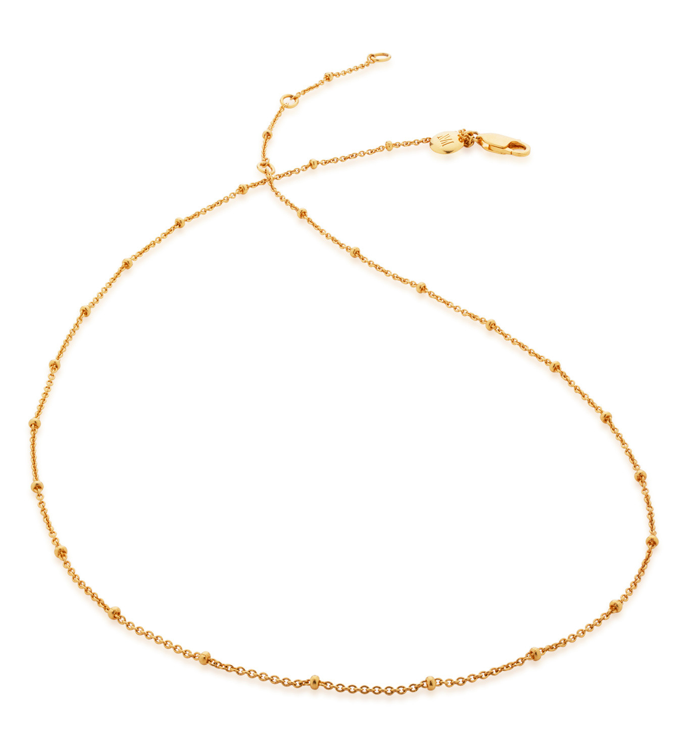Fine Beaded 16" - 18" Chain | Monica Vinader (US)