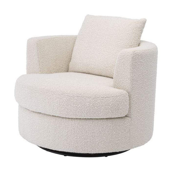 Eichholtz Felix Swivel Chair - Ivory | Alchemy Fine Home