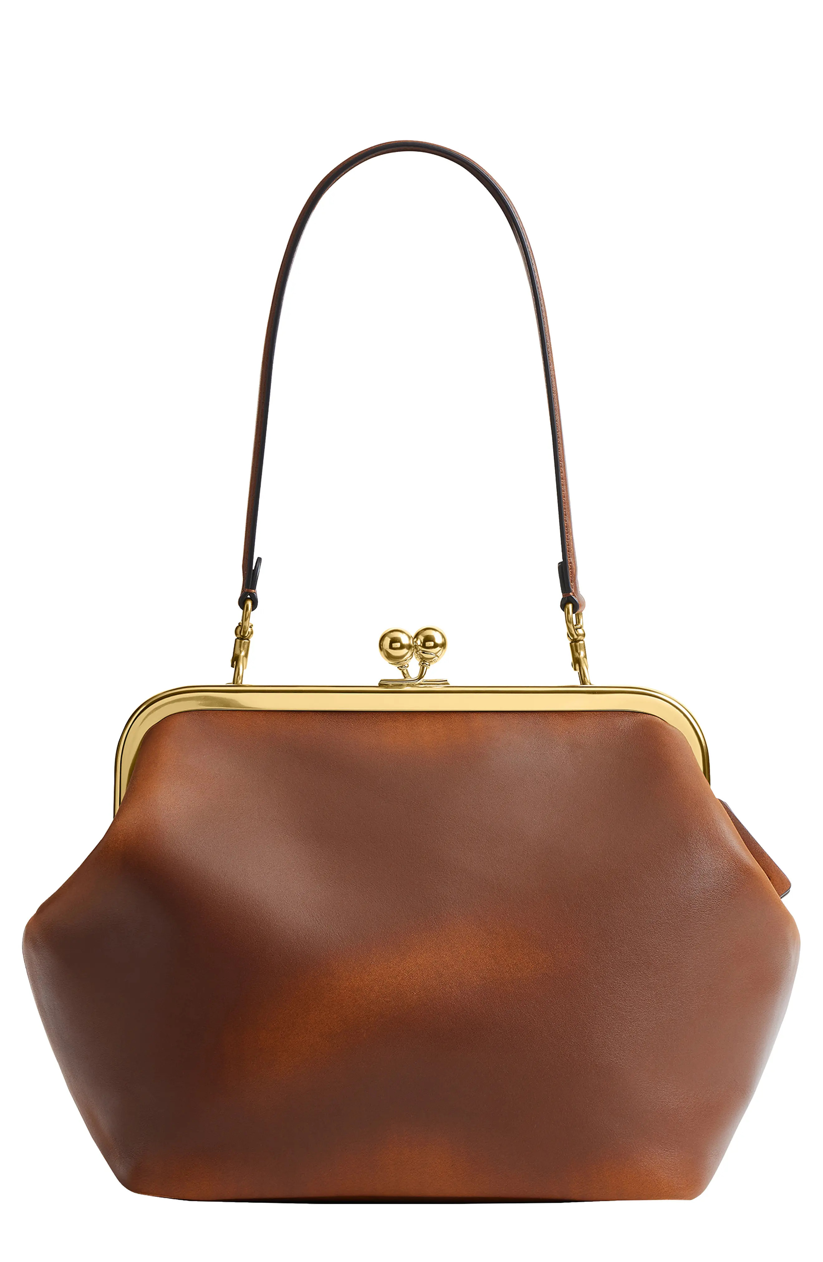 Loved Leather Kisslock Frame Bag (Women) | Nordstrom | Nordstrom