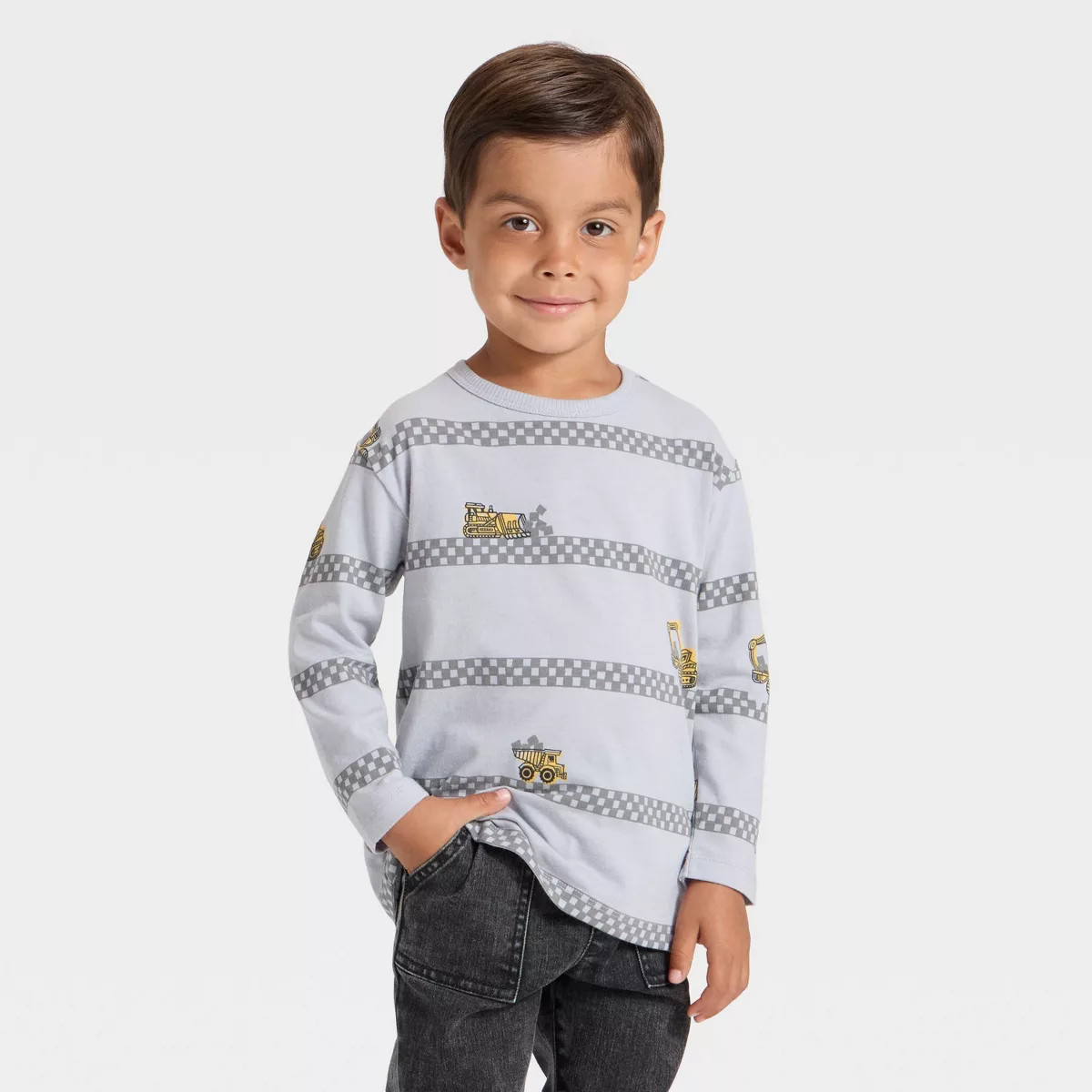 Toddler Boys' Long Sleeve Relaxed T-Shirt - Cat & Jack™ | Target