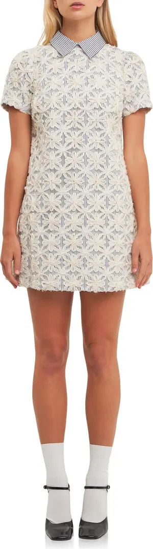 English Factory Ribbon Embroidery Minidress | Nordstrom | Nordstrom