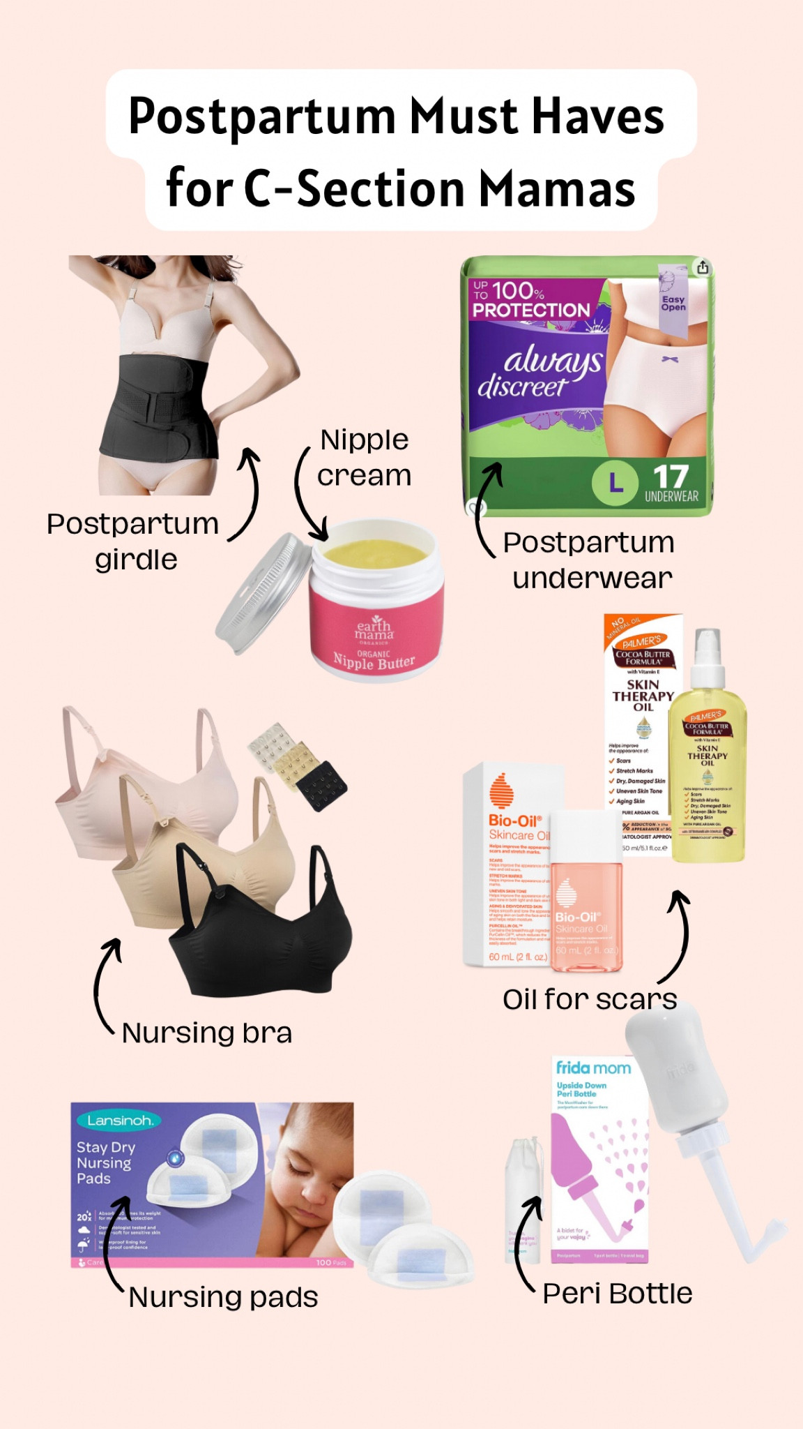 Everything I used after my c-section ✨ 

#LTKfindsunder50 #LTKU #LTKbaby