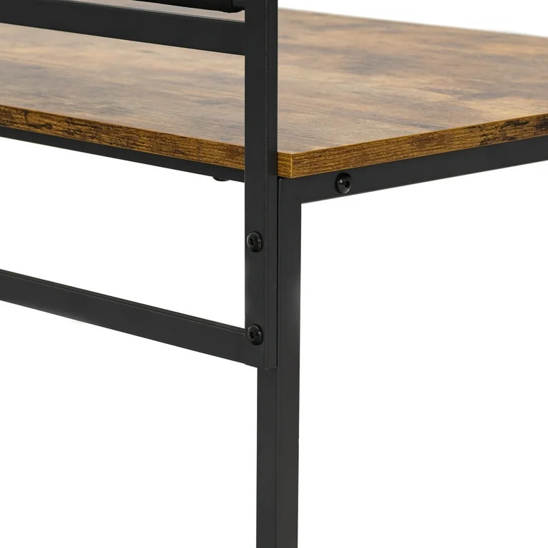 Dasun Simple Modern Style Home Office Desk Computer Desk Brown Finish | Walmart (US)