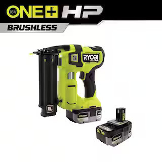 RYOBI ONE+ HP 18V 18-Gauge Brushless Cordless AirStrike Brad Nailer and ONE+ 18V HIGH PERFORMANCE... | The Home Depot
