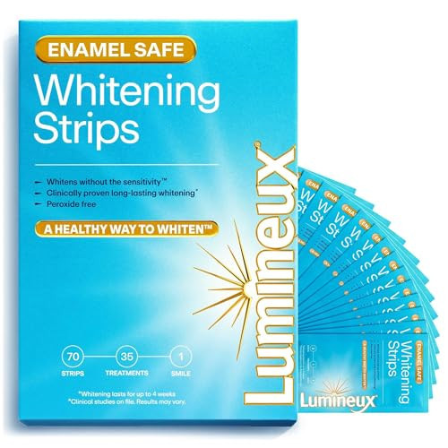 Lumineux Teeth Whitening Strips - 35 Treatments (6 Months) – Peroxide Free - Enamel Safe for Whiter Teeth - Whitening Without The Sensitivity - Dentist Formulated - Sensitivity Free | Amazon (US)