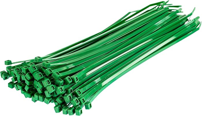 GTSE 12 Inch Green Zip Ties, 100 Pack, 40lb Strength, UV Resistant Long Nylon Cable Ties, Self-Lo... | Amazon (US)