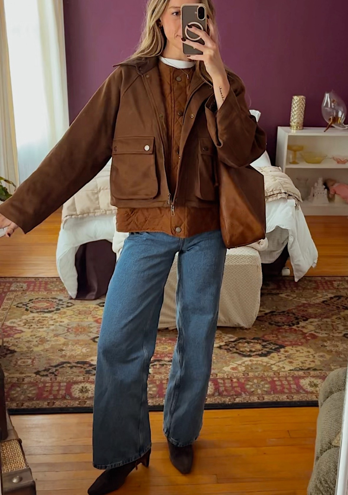 Comfy casual outfit inspo 🫶

Casual chic style, women’s jeans, suede boots, suede jacket, women’s jacket, Anthropologie finds

#LTKootd #LTKGiftGuide #LTKSeasonal