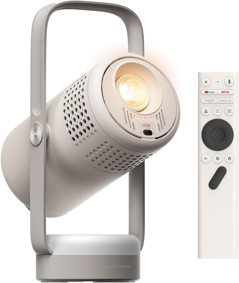 XGIMI Vibe One Battery Powered 1080P Smart Portable Projector (Cloud Ash) | Amazon (US)