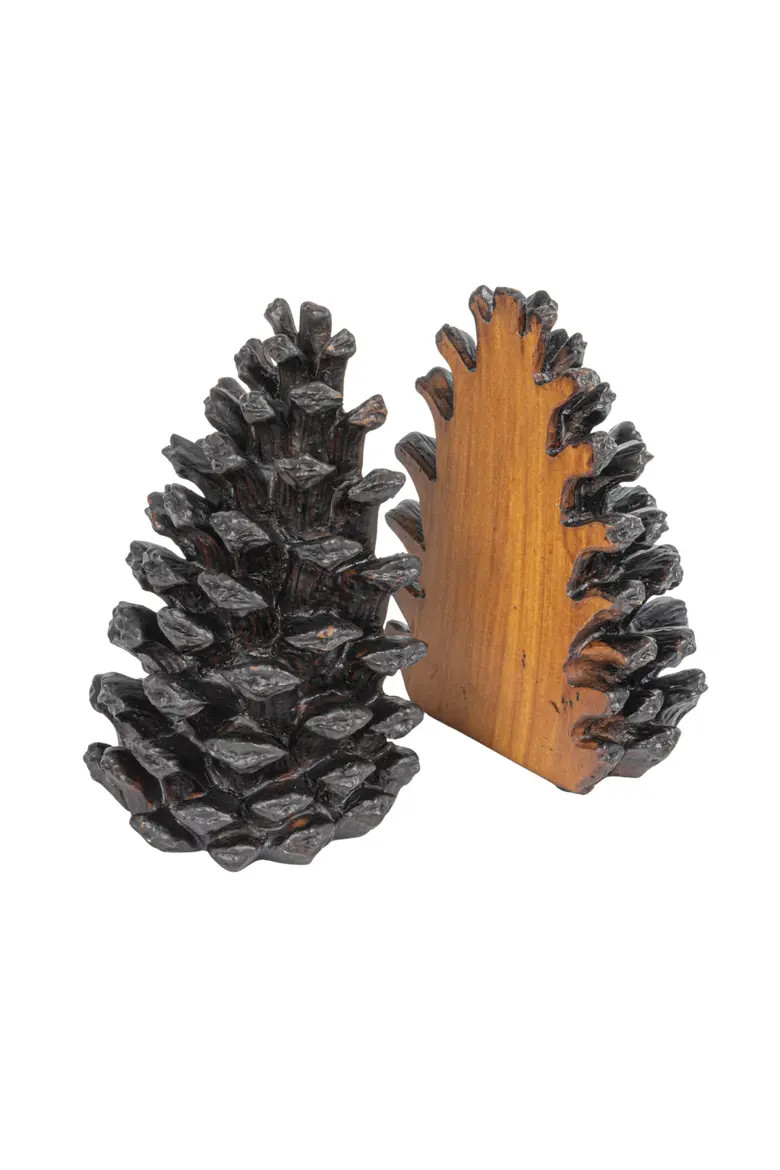 Storied Home Decorative Resin Pinecone Bookends, Bronze, Set of 2 | Nordstrom | Nordstrom