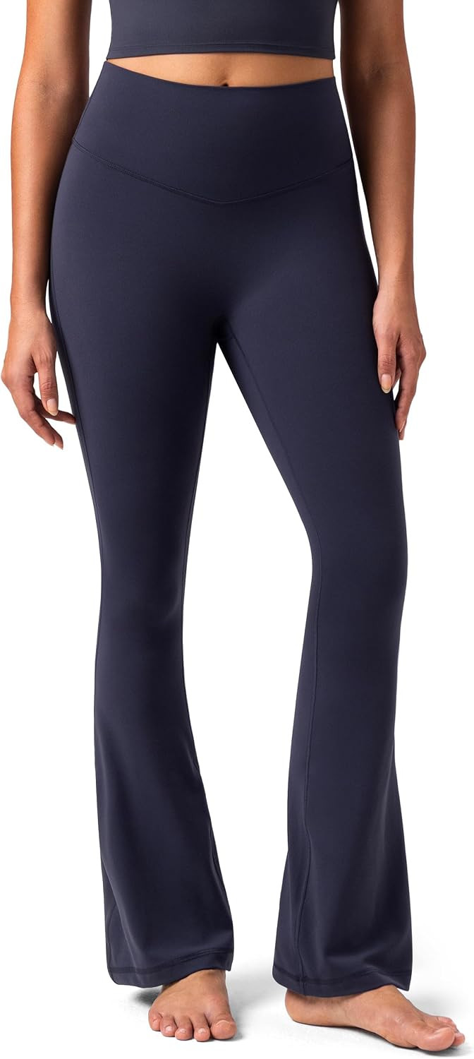 Colorfulkoala No Front Seam Flare Leggings Tummy‑Control for Women | Amazon (US)