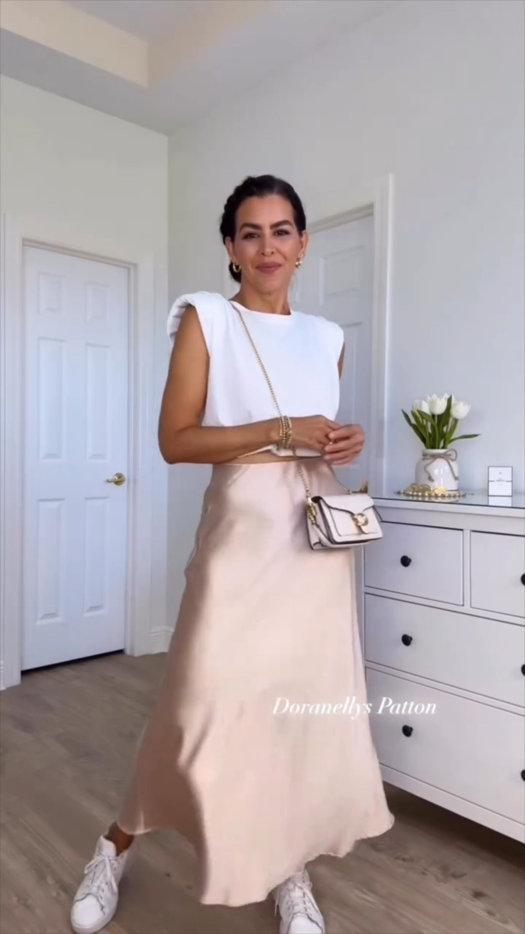 Size M on the skirt. And quick #fashionhack on how to tuck your Tshirt with a silk skirt or over a dress.

My size: 1 am 5’7” | 130 pounds
#amazonmusthaves #satinskirt #springfashion

#LTKSpringSale #LTKootd

#LTKU