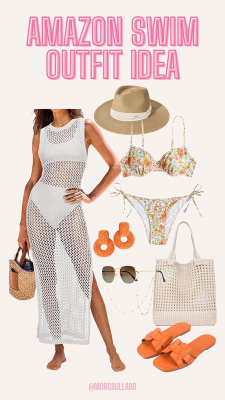 Amazon swim style | Amazon beach day outfit | Amazon floral bikini | Amazon crochet swim coverup dress 

#LTKSwim #LTKSeasonal #LTKStyleTip