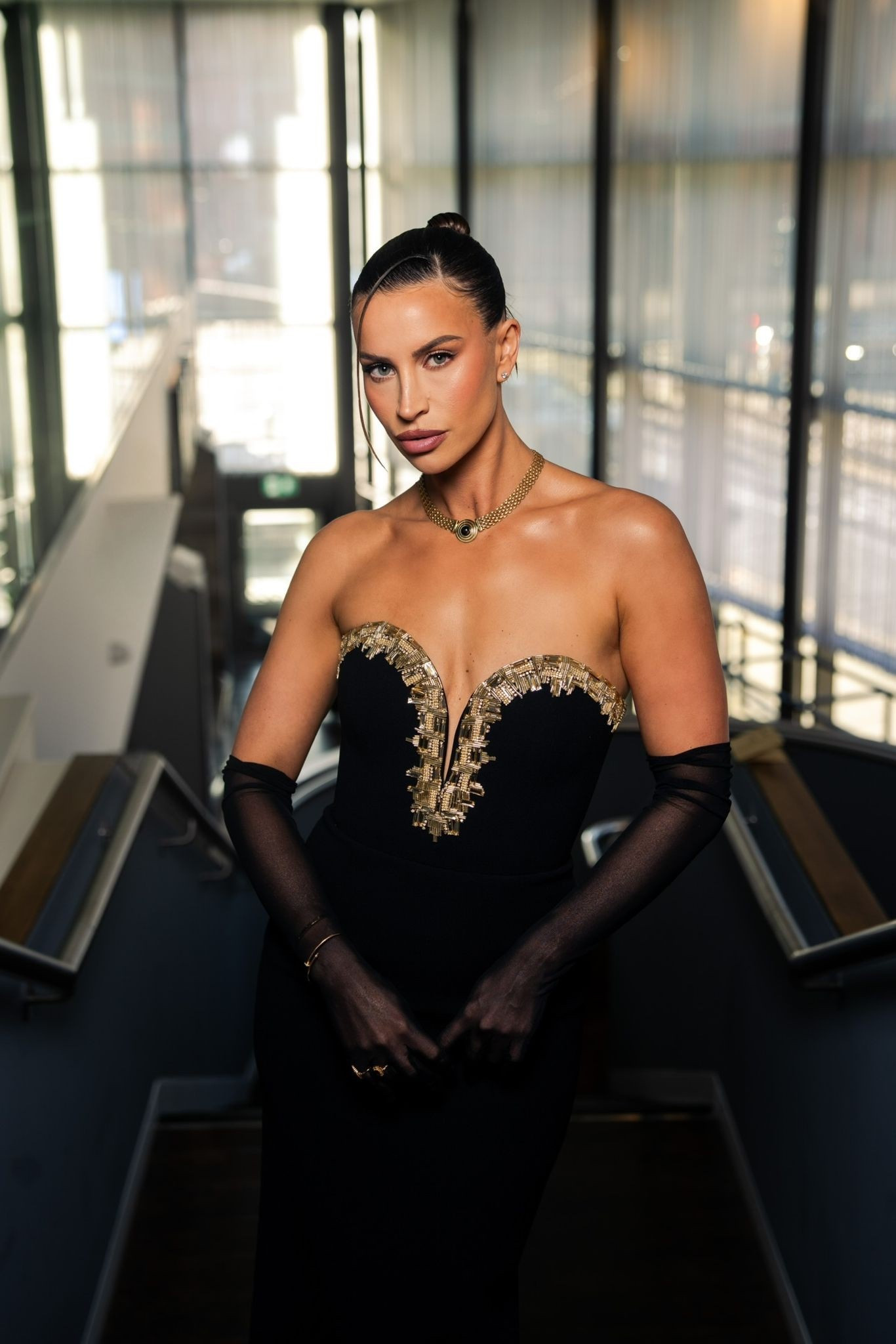 Red carpet ready for the weekend ✨ Sleek black maxi, gold details, and sheer gloves stacked with gold rings for that extra drama. Linking the glam pieces on my LTK 🖤✨ #BritAwardsStyle

#LTKgrwm #LTKdayinmylife #LTKUK