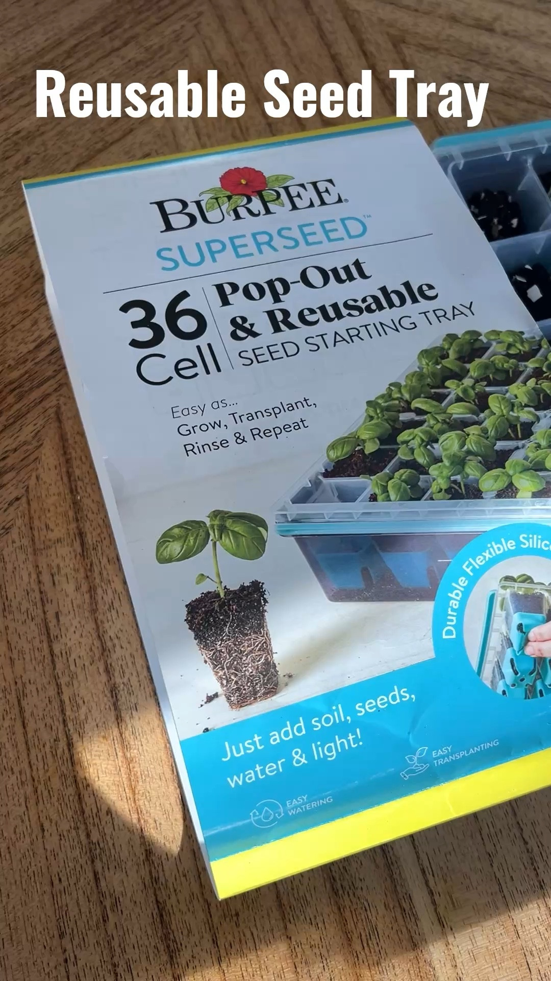 Reusable seed tray. 
Perfect to start growing your seed every year 🥰. 
#garden #gardentray #seedtray #gardenbeds #homedecor 