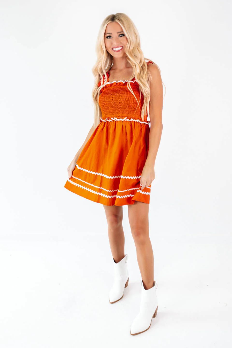 Play To Win Dress - Burnt Orange | The Impeccable Pig