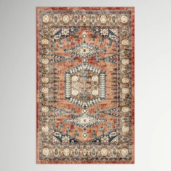 Vern Performance Terracotta Rug | Wayfair North America