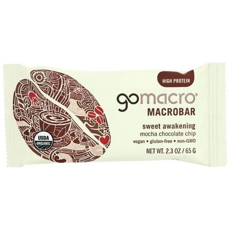 (12 Pack) Gomacro Bar - Organic - Mocha - Chocolate Chip, 2.3 Oz | Walmart (US)