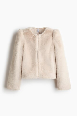 H & M - Fluffy Jacket - White | H&M (US + CA)