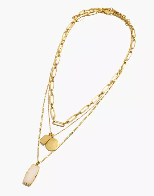 White Jade Necklace Set | Madewell