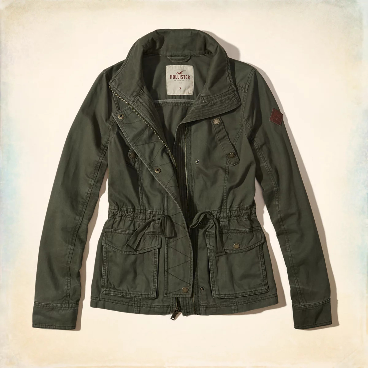 Twill Shirt Jacket | Hollister US