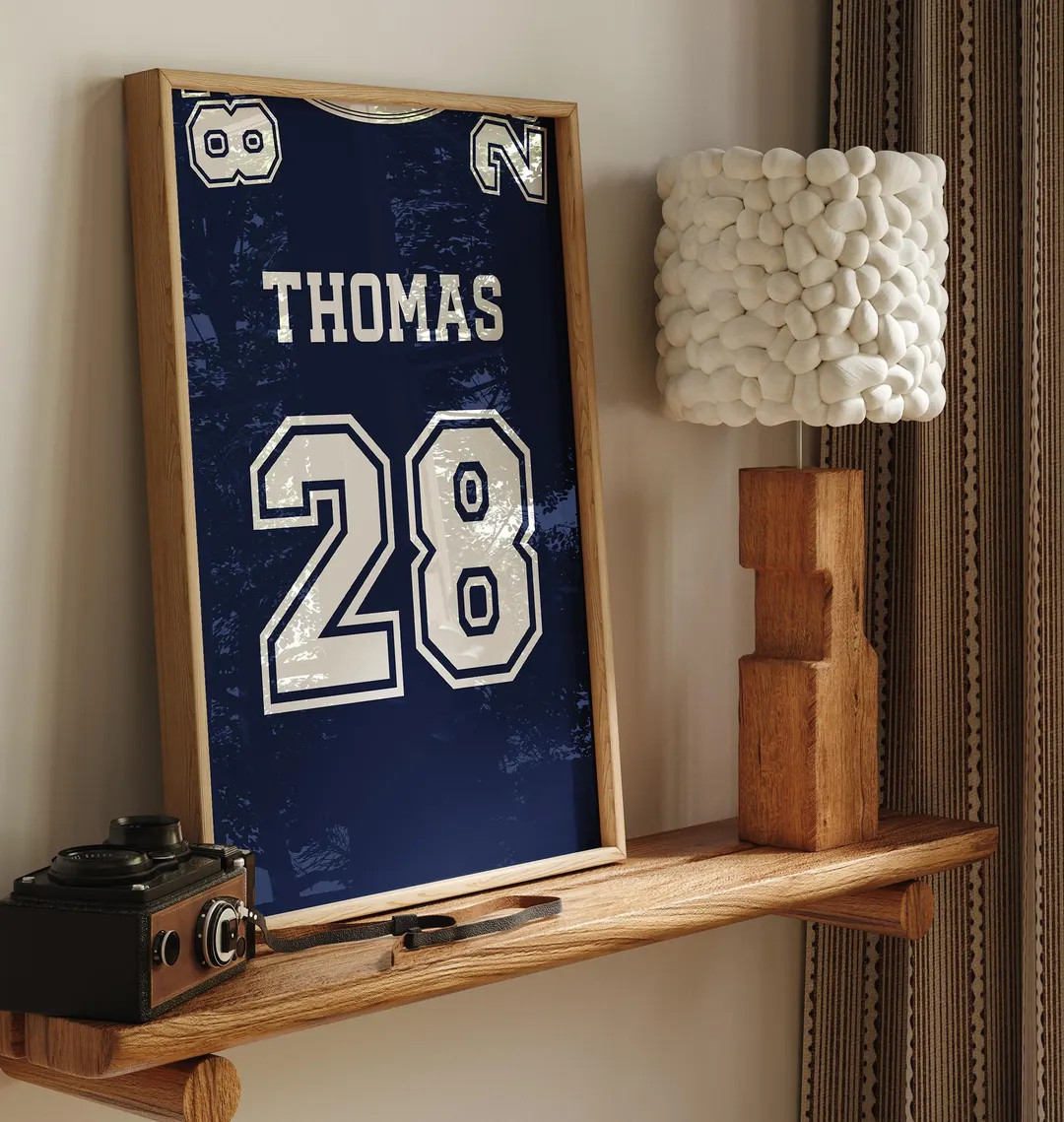 Personalized Jersey Poster: Custom Sports Art, Any Color (digital Download) - Etsy | Etsy (US)