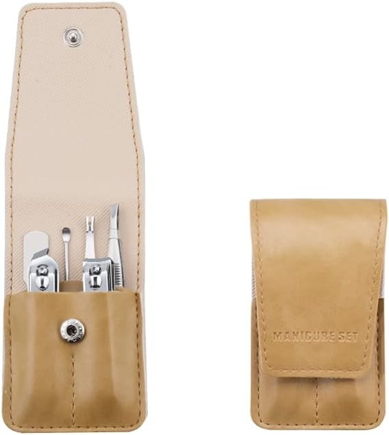 Nail Clipper Set, 6 Pcs Toenail Clippers, Stainless Steel Fingernail Clipper, and PU Leather Mani... | Amazon (US)