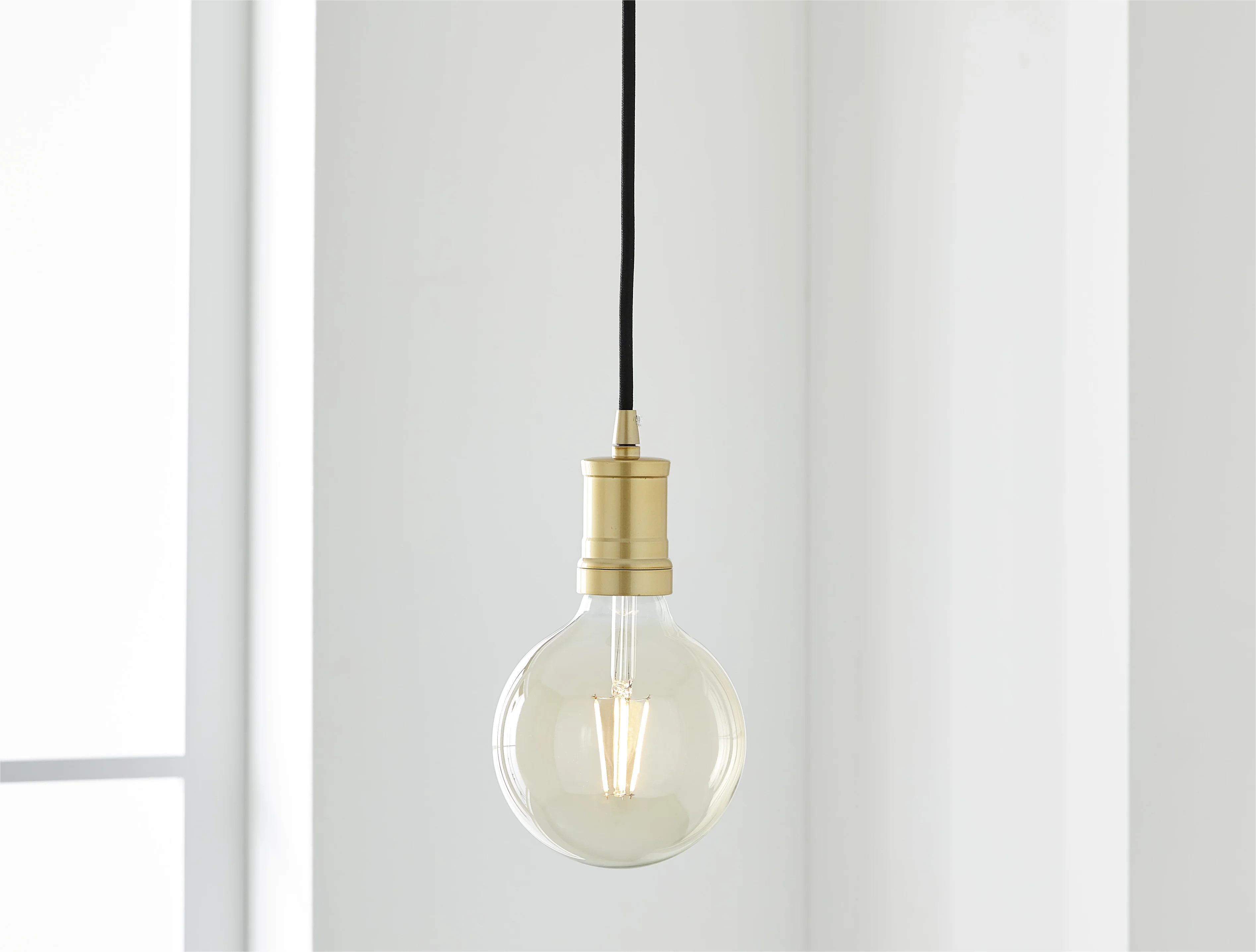 Better Homes & Gardens 57" Architectural Pendant Light, Adjustable Cord, G40 LED Decorative bulb | Walmart (US)