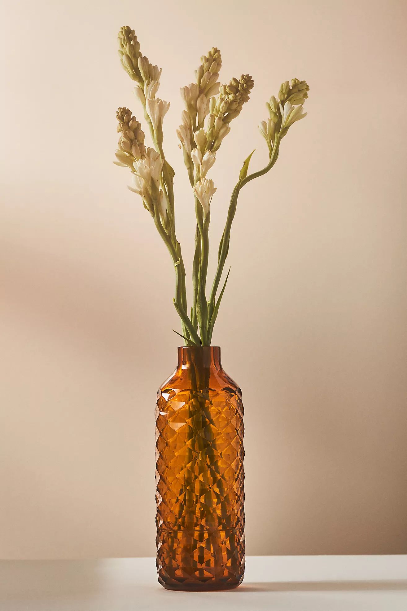 Textured Glass Bottle-Neck Vase | Anthropologie (US)