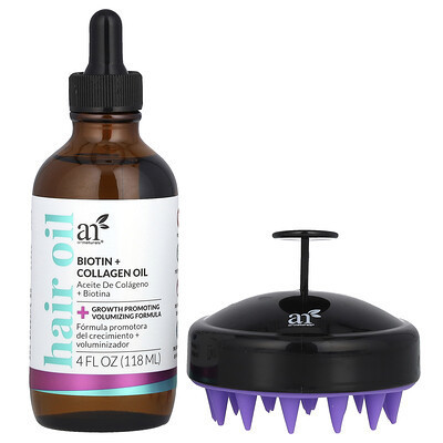 artnaturals, Hair Growth Kit, Biotin + Collagen Oil, 2 Piece Kit | iHerb