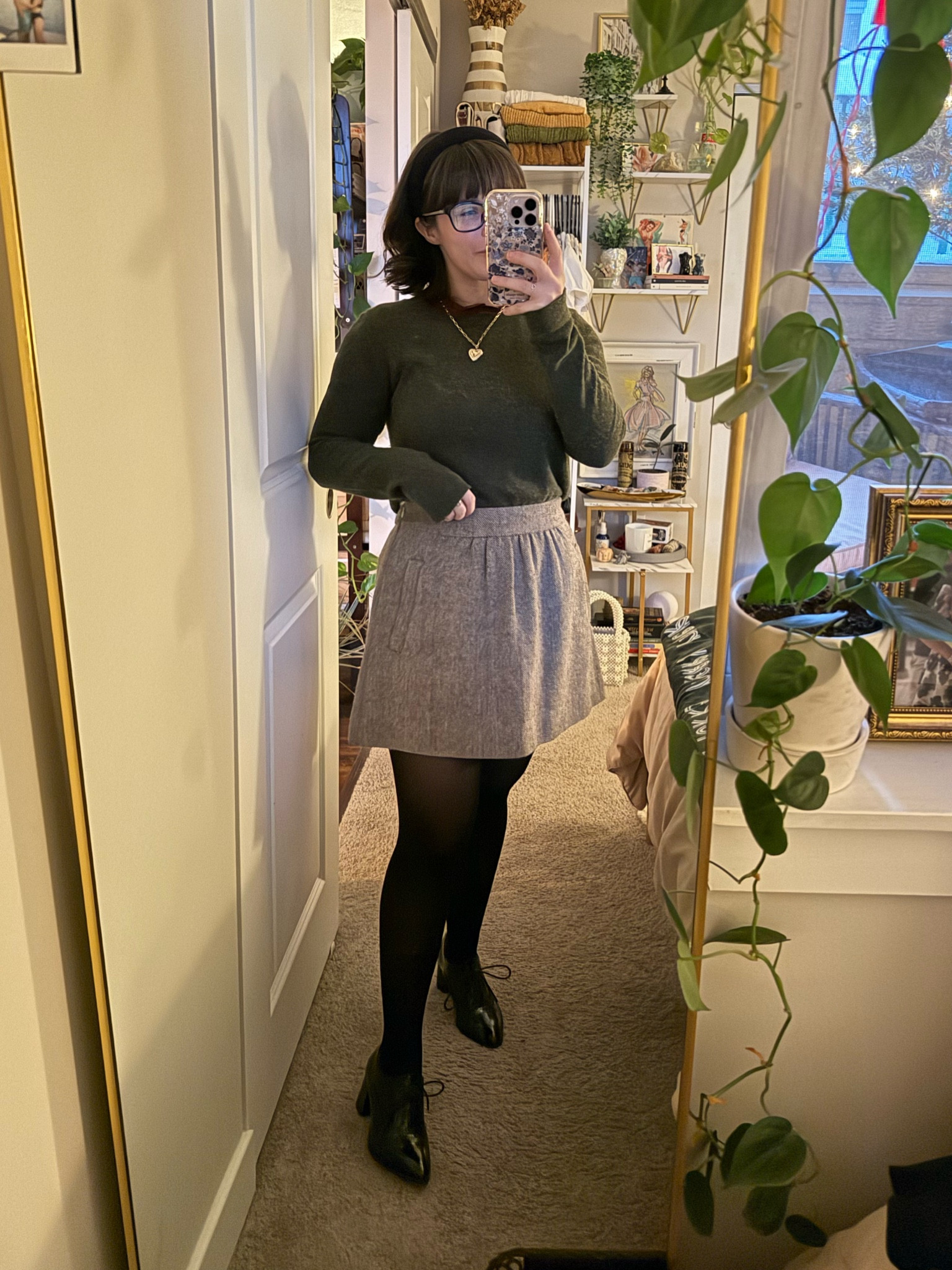 First tights of the season! A lot of my favorites pieces have been thrifted, like this J. Crew skirt, but classic pieces always stick around in some form  

#LTKStyleTip #LTKWorkwear #LTKSeasonal