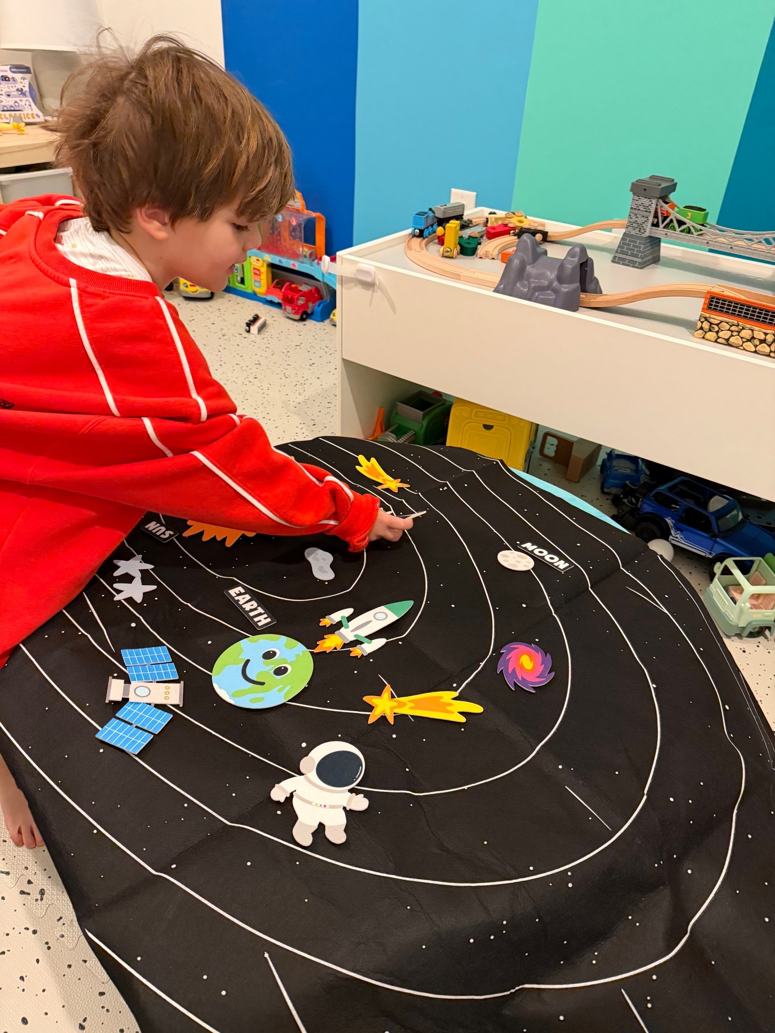 My toddler is super interested in the solar system right now and this is super handy to explain it to him!

#LTKKids