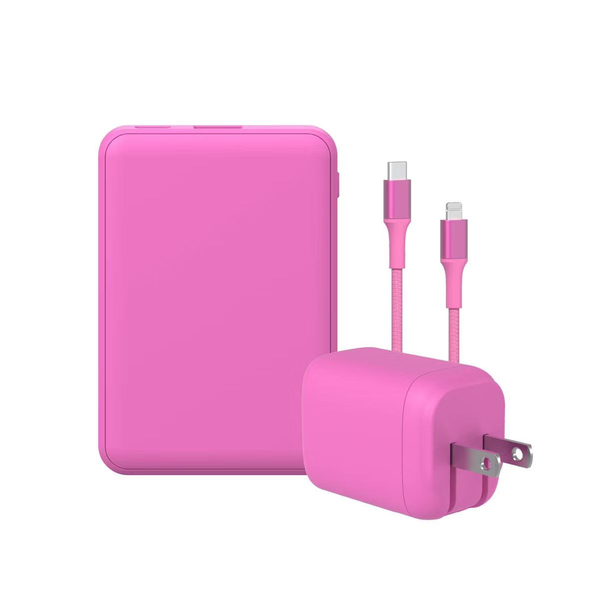 GEMS USB-C to Lightning Charging Gift Set with 5000MmAh Power Bank, Cable, and Wall Charger - Sof... | Target
