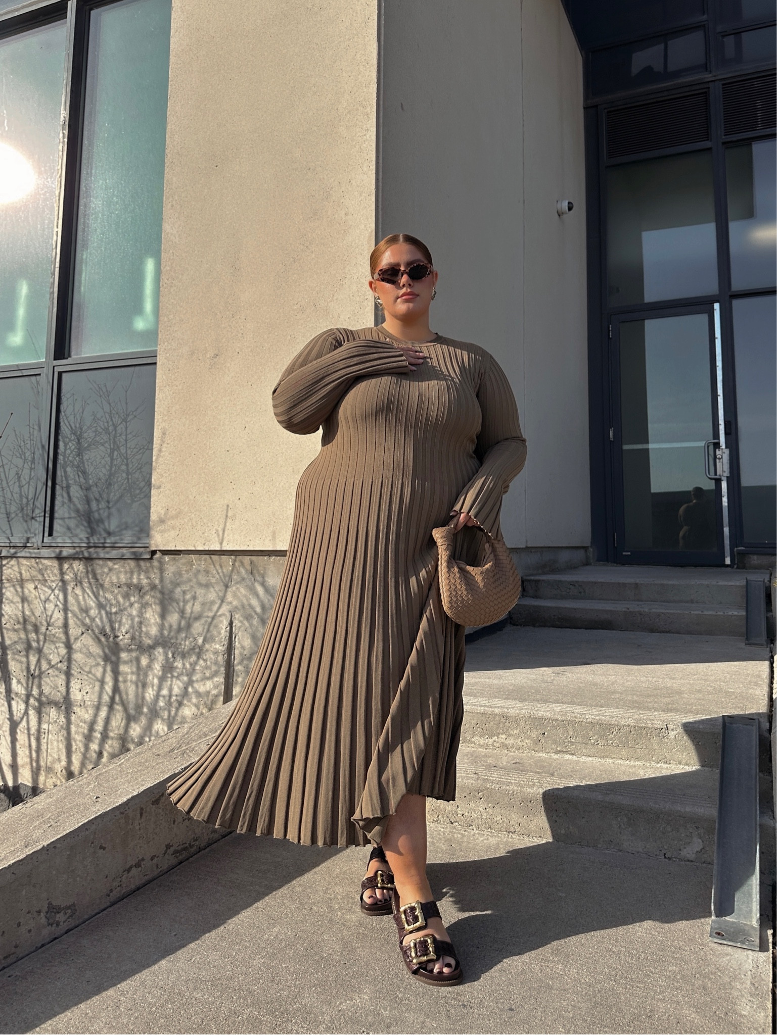women's long sleeve burgundy dress Solarium | Burgundy Long-Sleeve Maxi Dress With Gold Detail