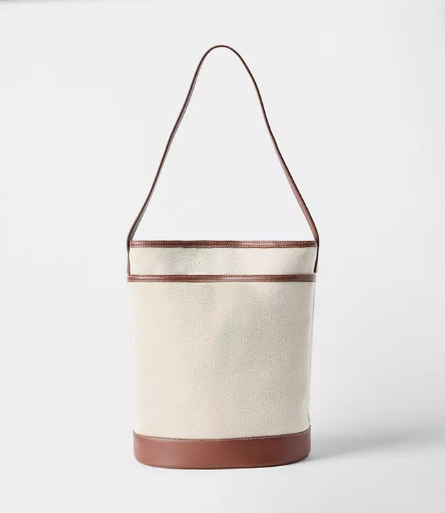 Canvas Bucket Tote | LOFT